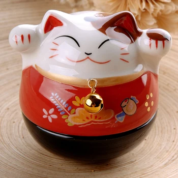 Pasisekė katė keramikos kūrybinis gimtadienio dovana, namų dekoracijas office 