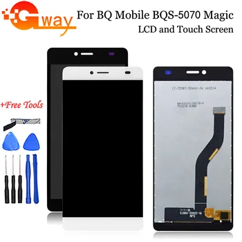 Patikrintas BQS 5070 LCD Ekranas+Touch Panel BQ Mobiliojo BQS-5070 Magic 
