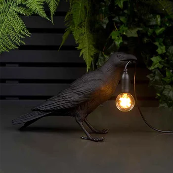 Paukščių Lempa LED sienos lempos su prijunkite laido Kambarį naktiniai Žibintai Eilėje Restoranas Namų Dekoro Paukščių Sienų apšvietimo Fixtur