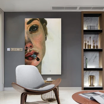 Paveikslas, Drobė, tapyba gražiausių mergaitė bukowski sienos nuotraukas, sėdi Kambaryje, plakatų ir grafikos Sienos Meno plakatai