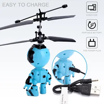 Pažangi Vertus Jutikliai Skristi Robotas Vaikams, Žaislai, Elektroniniai Orlaivių Pakabos Žaislai, Vaikų Smart Pet Veiksmų RC Robotas Su USB