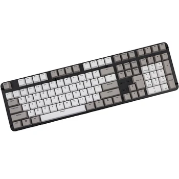 Pbt keycap Double shot 108 klavišus Retro juoda balta OEM profilis MX Jungikliai mechaninė klaviatūra Keycaps