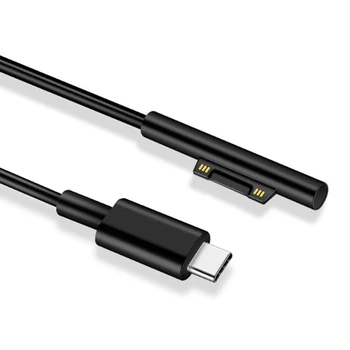 PD 3A 15V USB C Microsoft Surface Kabelis Maitinimo Nešiojamas Adapteris Įkrovimo Laidas 1.8 M, Paviršiaus Pro 6/5/4/3/Pro Eiti