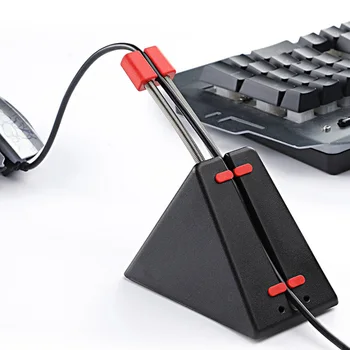 Pelės Laido Laikiklis Viela Organizatorius Lanksti Žaidimų Pelės Galutinis Clipper Linija Fiksažų Tinka Corded Mouse Gamer