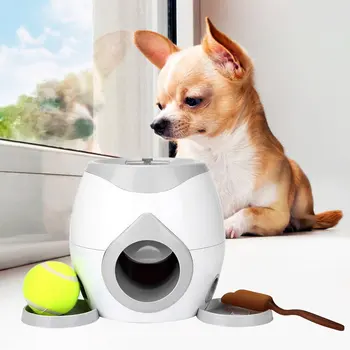 Pet Ball Launcher Žaislas Šuo Teniso Maisto Atlygį Mašina Metikas Interaktyvus Gydymo Lėtai Finansuojančiojo Žaislas Tinka Šunims Ir Katėms