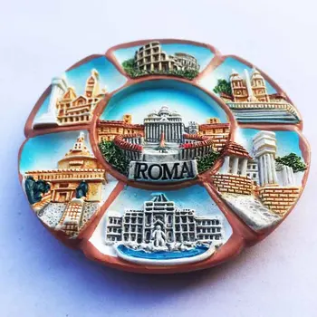 Petro Aikštėje, Romoje, Italija Koliziejus, 7 scenas, turistinių suvenyrų, magnetiniai lipdukai, šaldytuvas
