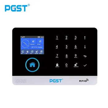 PGST PG-103 Belaidžio Namų Saugumo nuo Įsilaužimo LCD Touch Klaviatūra SIM GSM, GPRS Signalizacijos Sistemos Jutiklių rinkinys APP Nuotolinio Valdymo RFID kortelę