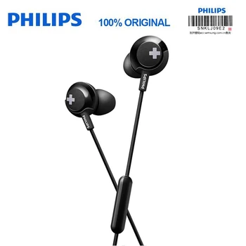 Philips SHE4305 3.5 mm laidinio kontrolės In-Ear Sporto Ausinės su Triukšmo Slopinimo Stereo Bass HIFI Ausines Xiaomi/samsung s8/s9