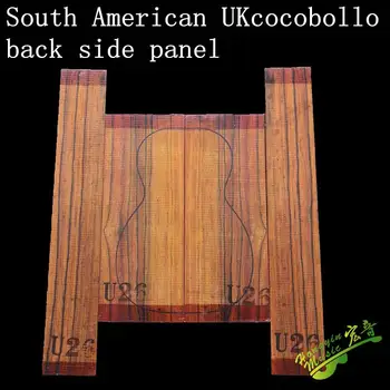 Pietų Amerikos importuojama ukulėle cocobollo medžio masyvo gitara, back side panel fanera gitara priėmimo medžiagos, priedai