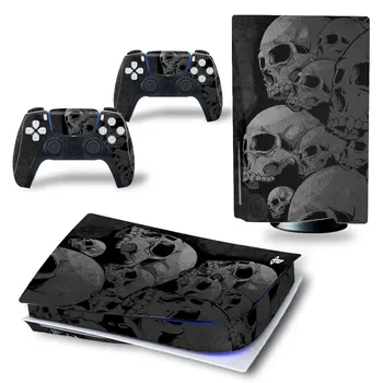 Piktas Kaukolė PS5 Standartinio Disko Leidimas Odos Lipdukas, Decal Padengti 5 PlayStation Konsolės & Valdytojas PS5 Odos, Vinilo Įklijos