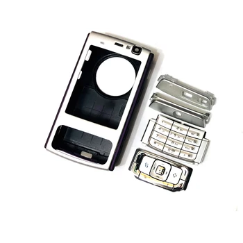 Pilnas priekinis dangtis N95 klaviatūra Nokia N95 baterijos, galinio dangtelio Aukštos kokybės korpusas+Klaviatūra