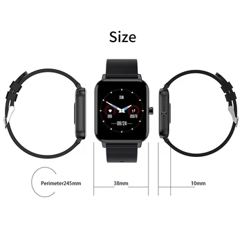 Pilnas Touch Smart Watch Vyrai Moterys Užsakymą Surenka Smartwatch Širdies ritmo Fitneso Stebėti Tracker IP68 Vandeniui Sporto Smart Laikrodžiai