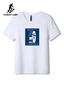 Pioneer Stovykla Japonija vyriški T-shirt Vasaros Jūros Paplūdimys Surf Grafinis Atsitiktinis Komiksų Mėlyna Vyrų Medvilnės marškinėlius Paauglių ADT906319