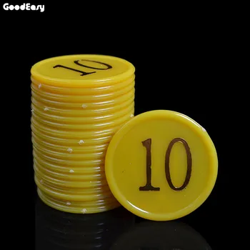 Plastiko Pokerio Žetonų rinkiniai, karšto štampavimo Gilding skaitmeninis chip Mahjong Pokerio Žaidimo žetonai, Žaidimo monetos lustinės kortelės Texas Hold ' em Pokerio