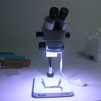 Plono 60 LED Reguliuojamas Žiedo Žibintas šviestuvas Lempa USB Kištukas, Mikroskopu pūtimo pistoletas & Litavimo stotis Telefonu Remontas
