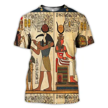 PLstar CosmosHorus Senovės Horo Egipto Dievo Akių, Egipto Faraonas Anubis veido 3dPrint T-shirt Vyrai/Moterys Unisex Streetwear S-9