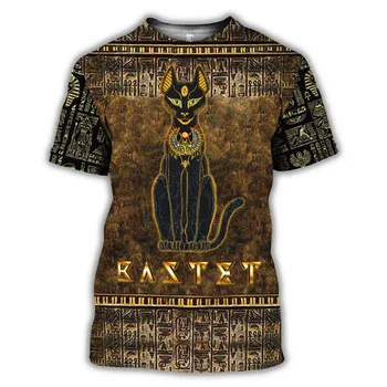 PLstar CosmosHorus Senovės Horo Egipto Dievo Akių, Egipto Faraonas Anubis veido 3dPrint T-shirt Vyrai/Moterys Unisex Streetwear S-9