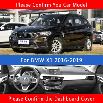 PNSL Automobilio prietaisų Skydelio Dangtelį Brūkšnys Kilimėlis Brūkšnys Trinkelėmis Kilimą BMW X1 F48 2016 2017 2018 2019 apsaugos nuo Saulės anti - slip anti - uv