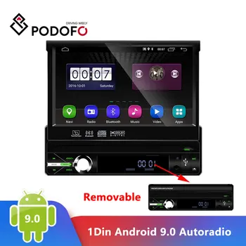 Podofo 1Din Android 9.0 Autoradio wifi, Automobilių Multimedia player 1 Din Automobilio Radijo Universalus Automobilinis Grotuvas GPS Navigacijos FM AM Radijas USB
