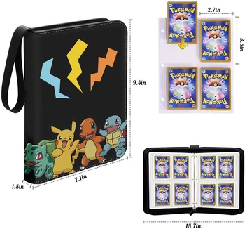 Pokemon Kortas 200-400pcs Turėtojas Albumą Žaislai Vaikams Kolekcija Albumas, Knyga, Žaisti, Prekybos Kortų Žaidimas Pokemon Eiti