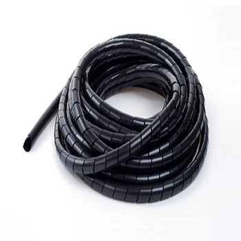 Polietileno vandeniui anti-static tvarkinga 8mm spiral wrap kabelio mova Juoda whtie 6mm iki 25mm Apsaugos kabelis