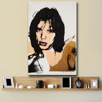 Pop Art Sienos Meno Mick Jagger 14 Andy Warholas Studijų Miegamojo Puošimas Sienos aliejaus Tapybai Spausdinti Gražus Sienos Nuotrauka Už Kambarį