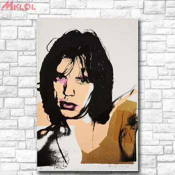 Pop Art Sienos Meno Mick Jagger 14 Andy Warholas Studijų Miegamojo Puošimas Sienos aliejaus Tapybai Spausdinti Gražus Sienos Nuotrauka Už Kambarį