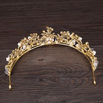 Populiari korėjos gėlių karūna, golden crown princess nuotakos šukuosena, plaukų lankelis gimtadienio karūna nuotaka puošia straipsnis