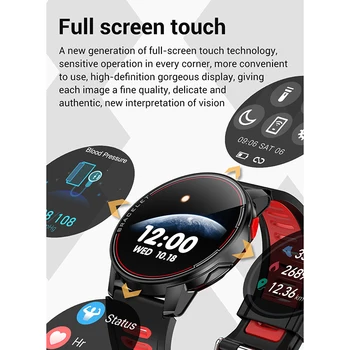 Populiariausi Pasiūlymai L6 Sporto Smart Žiūrėti 1.28 Colių Atsparus Vandeniui Fitness Tracker Širdies Ritmas, Kraujo Spaudimo Monitorius Ilgai Standy Baterija Smart