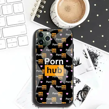 Populiarus Pornhub Tumblr Telefono dėklas Grūdintas Stiklas iPhone 12 Pro Max Mini 11 Pro XR XS MAX 8 X 7 6S 6 Plus SE 2020 dangtis