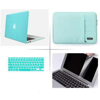 POSEIT 4in1 Matinės Kietos atveju nešiojamas rankovėmis maišelį klaviatūros dangtelio LCD Apple Macbook Pro 13 colių 