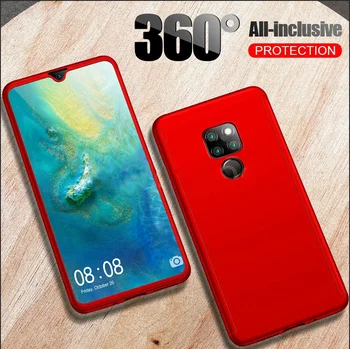 Prabanga 360 Visiškai Padengti Stiklo Atveju Huawei Honor P40 30 P20 Lite Mate 30 20 Pro P Smart 2019 Nova 3 3i 8X 9X Apsauginis Dangtelis