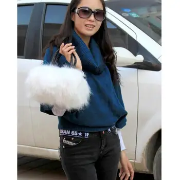 Prabanga Rankinės Moterims Maišelį Dizaineris Dirbtiniais Triušio Kailio Prekės Ženklo Moterų Mini Krepšys Žiemos Ponios Crossbody Pečių Krepšiai Hangbag