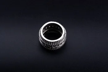 Prabanga varantys vestuvių juostoje amžinybės žiedai moterų sužadėtuvių ir vestuvių didelis pirštas, juvelyriniai dirbiniai didmeninė R4797