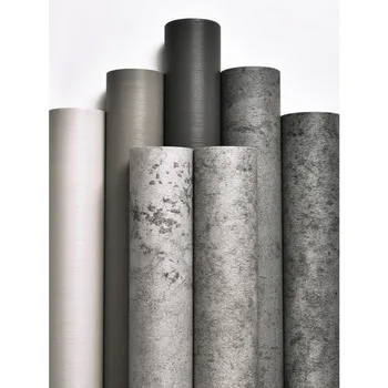 Pramonės Cementas, Tapetai, PVC Sienų Lipdukai Šiuolaikinės Šiaurės šalių 3D Namų Tobulinimo Kambarį Lipni Vandeniui Pilka Juoda