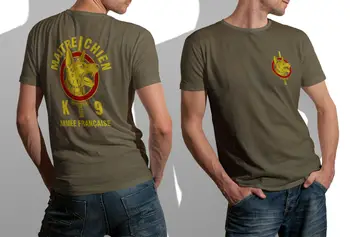 Prancūzija Maitre Chien prancūzų Kariuomenės Karo Šuo k9 Specialiųjų Pajėgų Logotipas Karinės T-shirt