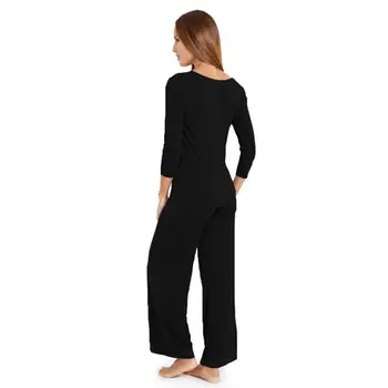 Prekės Karšto Moterų Sleepwear 2019 M. Rudenį, Žiemą Moterų Pižama Rinkiniai vientisos Spalvos Atsitiktinis Modalinis Ponios Pižamos Moterims, Namų Drabužiai