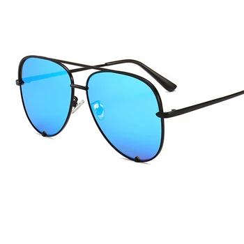 Prekės pilotas lydinio Moterų Akiniai nuo saulės gradientas Derliaus atspalvių, moterų, prabangos prekės ženklo moterų akiniai nuo saulės madingi veidrodis akiniai oculos
