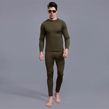Prekės vyriški Žieminiai Drabužiai, Šilumos Marškinėliai, Kelnės Ilgai johns Vilnos šilumos apatiniai 2-pc /set Antblauzdžiai vilnos Vyrų Bėgimo kostiumas