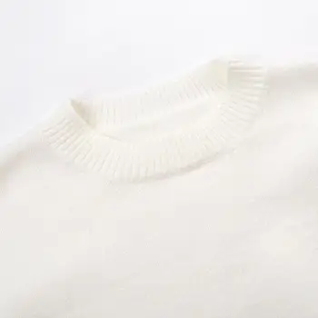 Prekės Ženklo Dizainas Moterų Žiemos Prarasti Korėjos Baltas Megztinis 2020 Mados Dizaineris Tuščiaviduriai Megztinis Plonas Megztas Viršų Kalėdų Drabužiai