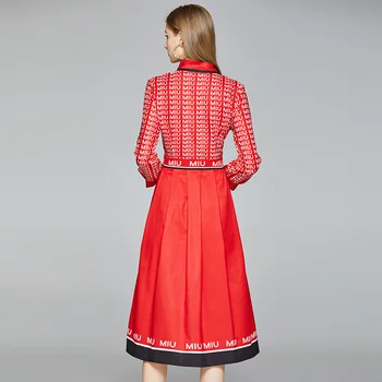 Prekės Ženklo Suknelė 2020 Naujų Rudens Moterų Suknelės Plius Dydžio Drabužius Ilgomis Rankovėmis Vestidos Europos Stilius Spausdinti Aukštos Kokybės Drabužius