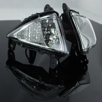 Priekiniai LED Posūkio Signalo Indikatorius KAWASAKI ZX6R ZX10R Z750 Z1000 NINJA 650R ER6N ER6F Motociklų Aksesuarų Šviesos Indikatorių