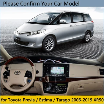 Prietaisų skydelio Dangtelis Apsauginis Padas Toyota Paskyrimas 50 2006~2019 XR50 Estima Tarago Priedai galiniu langu skėtį nuo saulės Kilimą, Anti-UV