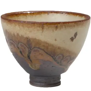 PRIJUOSTĖLĖ 75 ML Retro Rupi Keramikos Krosnies patys puodeliai Japonų Stiliaus Kung Fu Arbatos Puodeliai Retro Pigmentiniai Arbatos Dubenėlį Drinkware