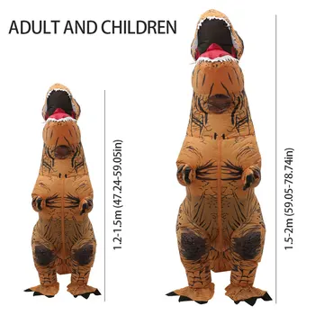 Pripučiami Dinozauro Kostiumo Suaugusių vaikų Anime Cospaly 