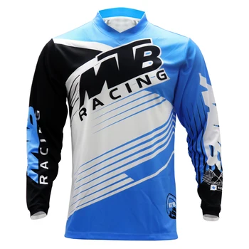 Pro moto Jersey kalnų dviračiais drabužių DH MX dviračių marškinėliai Offroad Kryžiaus motokroso Dėvėti MTB T-shirt MTB Jersey Vasaros Megztiniai