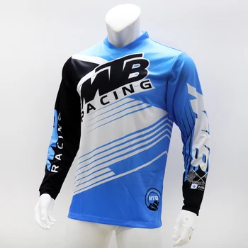 Pro moto Jersey kalnų dviračiais drabužių DH MX dviračių marškinėliai Offroad Kryžiaus motokroso Dėvėti MTB T-shirt MTB Jersey Vasaros Megztiniai