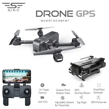 Profesija Quadrocopter su HD 720P/1080P vaizdo Kameros GPS Drone Wifi FPV Aukščio Laikyti Sekite Mane Režimu RC Drone
