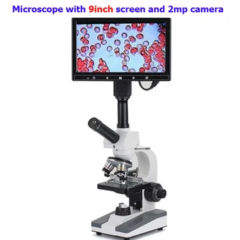 Profesinės Erkės Spermos biologinių Lab Skaitmeninis Mikroskopas su Led + elektroninis okuliaro + 7-colių LCD ekranas
