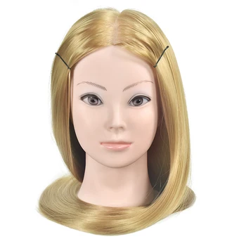 Profesionalus Moterų Manekenas Lėlės Galvą 65cm Šviesūs, Kirpyklos Praktikos Manekenas Mokymo Vadovas